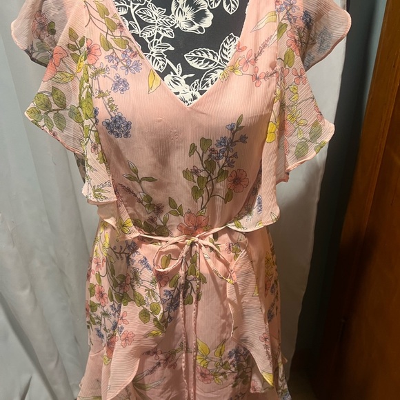 Tommy Hilfiger Pink Ruffled Wrap Sundress - Picture 4 of 7